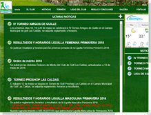 Tablet Screenshot of clubdegolflascaldas.com